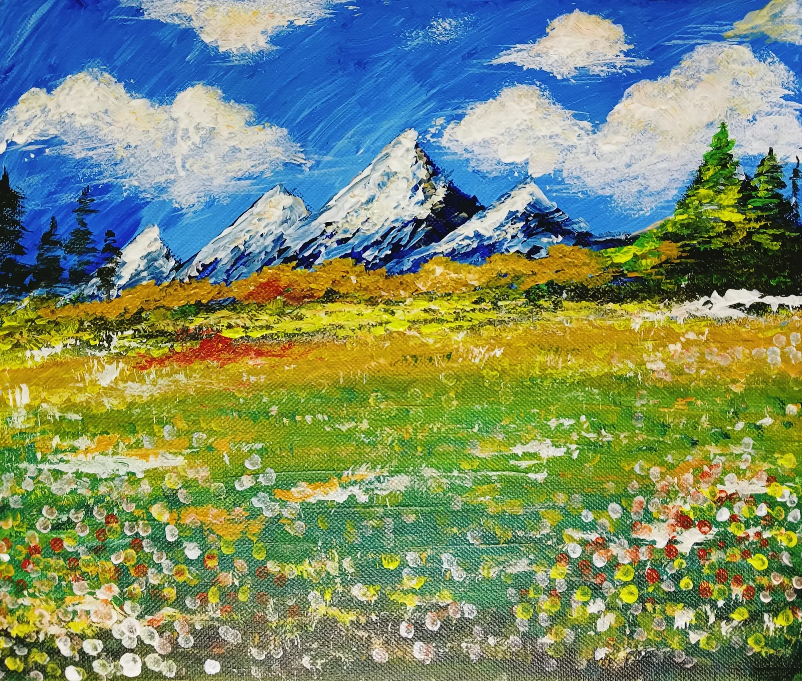 Mountain landscape painting